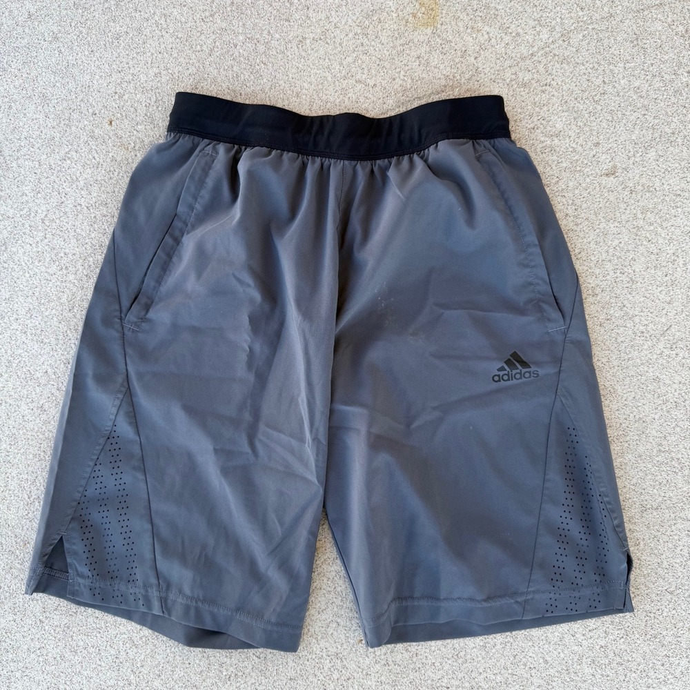 Adidas Performance Mens Small Shorts - Gray Athletic Wear
